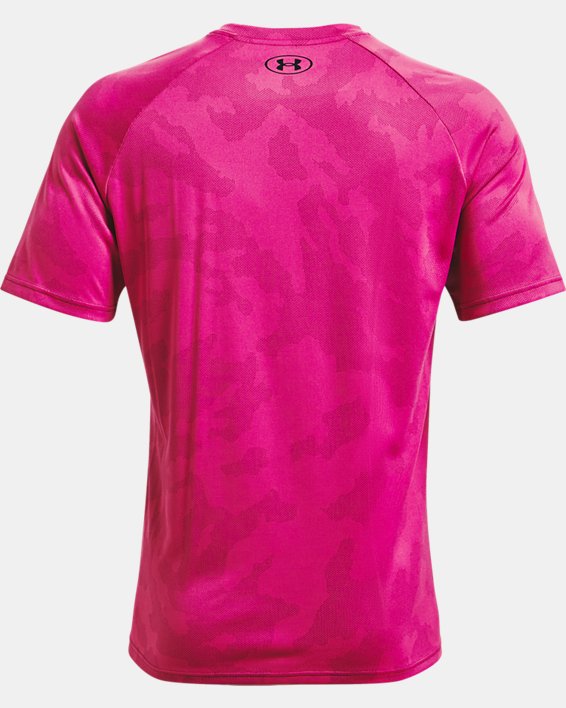 Men's UA Velocity Jacquard Short Sleeve, Purple, pdpMainDesktop image number 5